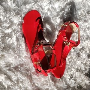 Red Guess Sandals